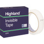 Highland 3/4"W Matte-finish Invisible Tape - 72 yd Length x 0.75" Width - 3" Core - Matte - Clear - For Mending, Holding, Splicing - (MMM6200342592) Product Image 