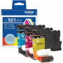 Brother LC501 3PK Original Standard Yield Inkjet Ink Cartridge - BRTLC5013PKS Product Image 