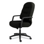 HON Pillow-Soft 2090 Series Executive High-Back Swivel/Tilt Chair, Supports Up to 300 lb, 16.75" to 21.25" Seat Height, Black (HON2091SR11T) View Product Image
