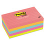 Post-it Notes Original Pads in Poptimistic Collection Colors, Note Ruled, 3" x 5", 100 Sheets/Pad, 5 Pads/Pack (MMM6355AN) View Product Image