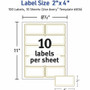 Avery 2" x 4" Labels With Metallic Gold Borders - AVE06506 Product Image 