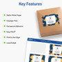 Avery Matte White Rectangular Labels - AVE05619 Product Image 
