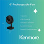 Kenmore 6" Rechargeable Fan - ESMKM60002BK Product Image 