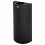 Rubbermaid Commercial Half Round Metallic Waste Receptacle - RCPSH12EPLTBK Product Image 