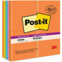 Post-it Super Sticky Notes - Energy Boost Color Collection - 1680 x Multicolor - 3" Flag/Note Width x 3" Flag/Note Length - Square - 70 Sheets per Pad Product Image 