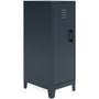NuSparc Personal Locker - 3 Shelve(s) - for Office, Home, Sport Equipments, Toy, Game, Classroom, Playroom, Basement, Garage - Overall Size 42.5" Height x 14.2" Width x 18" Depth - Black - Steel Product Image 