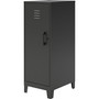 NuSparc Personal Locker - 3 Shelve(s) - for Office, Home, Sport Equipments, Toy, Game, Classroom, Playroom, Basement, Garage - Overall Size 42.5" Height x 14.2" Width x 18" Depth - Black - Steel Product Image 