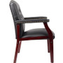 Boss Traditional Guest Chair - Black Seat Color - Vinyl Seat Material - Black Back Color - Vinyl Back Material Product Image 