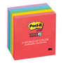 Post-it Notes Super Sticky Pads in Playful Primary Collection Colors, 3" x 3", 90 Sheets/Pad, 5 Pads/Pack (MMM6545SSAN) View Product Image