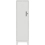 NuSparc Personal Locker - 4 Shelve(s) - for Office, Home, Sport Equipments, Toy, Game, Classroom, Playroom, Basement, Garage - Overall Size 53.3" Height x 14.2" Width x 18" Depth - White - Steel Product Image 