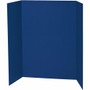 Pacon Single Wall Presentation Board - 48" Board Height x 36" Board Width - Blue Surface - Tri-fold, Recyclable, Corrugated Product Image 