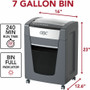 GBC Momentum Paper Shredder, X20-07, Micro-Cut, P-4, Anti-Jam, 20 Sheets - Continuous Shredder - Micro Cut - 20 Per Pass - for shredding Paper Clip, Paper, Junk Mail, Staples - P-4 Product Image 
