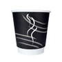 RDI 10 oz Double Wall Hot Paper Cups - 10 fl oz - Black - Paper - Hot Drink, Beverage, Coffee, Hot Chocolate, Tea Product Image 