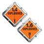 Aluminum Standard DOT Flip Placard - 81-EXPLO Product Image 