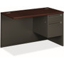 HON 38000 H38215R Return - 29.5" Height x 48" Width x 24" Depth - 2 x Box, File Drawer(s) - Waterfall Edge - Finish: Charcoal Product Image 
