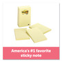 Post-it Notes Original Pads in Canary Yellow, Note Ruled, 4" x 6", 100 Sheets/Pad, 5 Pads/Pack (MMM6605PK) View Product Image