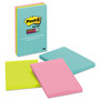 Post-it Notes Super Sticky Pads in Supernova Neon Collection Colors, Note Ruled, 4" x 6", 90 Sheets/Pad, 3 Pads/Pack (MMM6603SSMIA) View Product Image