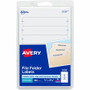 Avery Removable File Folder Labels - 21/32" Width x 3 7/16" Length - Removable Adhesive - Rectangle - Laser, Inkjet - White Product Image 