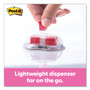 Post-it Flags Page Flags in Desk Grip Dispenser, 1 x 1.75, Red, 200/Dispenser (MMM680HVRD) View Product Image
