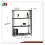 Linea Italia Trento Line Bookcase, Three-Shelf, 31.5w x 11.63d x 43.25h, Mocha (LITTR735MOC) View Product Image