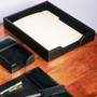 Dacasso Bonded Leather Letter Tray - 2" Height x 10.25" Width x 13.50" Length - Desktop - DACA1401 Product Image 