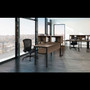 Linea Italia Urban Series Desk Workstation, 59" x 23.75" x 29.5", Ash View Product Image