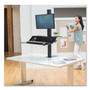 Fellowes Lotus VE Sit-Stand Workstation, 29" x 28.5" x 27.5" to 42.5", Black (FEL8080101) View Product Image