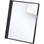 Oxford Clear Front Standard Grade Report Cover, Three-Prong Fastener, 0.5" Capacity, 8.5 x 11, Clear/Black, 25/Box View Product Image