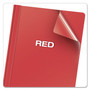 Oxford Clear Front Standard Grade Report Cover, Three-Prong Fastener, 0.5" Capacity, 8.5 x 11, Clear/Red, 25/Box View Product Image