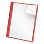 Oxford Letter Report Cover - 8 1/2" x 11" - 100 Sheets Capacity - 3 x Tang Fastener(s) - 1/2" for Folder - Leatherette - (OXF55811) Product Image 