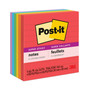 Post-it Notes Super Sticky Pads in Playful Primary Collection Colors, Note Ruled, 4" x 4", 90 Sheets/Pad, 6 Pads/Pack View Product Image