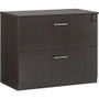 Safco Medina Mocha Laminate Office Unit - 1" Thickness Work Surface, 29.5" Height x 36" Width x 20" Depth Lateral File, 0" Thickness Table Top, 9.1" Height11.9" Depth Drawer - Beveled Edge - Material: Medium Density Fiberboard (MDF) - SAFMVLFLDC Product Image 