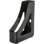 Deflecto AntiMicrobial Magazine File - Black - DEF63909 Product Image 