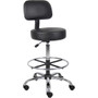 Boss Drafting Stool - Black Seat Color - Vinyl Seat Material - Black Back Color - BOPB16245BK Product Image 