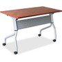 Lorell Flip Top Training Table - Rectangle Top - Four Leg Base - 4 Legs - 23.60" Table Top Width x 60" Table Top Depth - 29.50" Height x 59" Width x 23.63" Depth - LLR60720 Product Image 