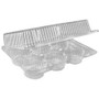 SEPG Hinged 6-Count 2.5" Cupcake Container - Storing, Food - Clear - Polyethylene Terephthalate (PET) Body Product Image 