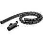 StarTech.com Cable-Management Sleeve - Cable Sleeve - Black - STCCMSCOILED Product Image 