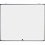 MasterVision SlimLine Enclore Hinged Magnetic Indoor Glazed Case - 42.99" Board Height x 35.55" Board Width - Black Lacquered Steel Surface - Lightweight, Magnetic - Aluminum Frame - 45" Height x 37.5" Width Product Image 