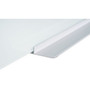 MasterVision Dry-Erase Glass Board - 36" (3 ft) Width x 48" (4 ft) Height - White Glass Surface - Rectangle - Horizontal/Vertical Product Image 
