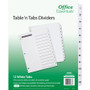 Avery Table 'n Tabs White Tab Numbered Dividers - 288 x Divider(s) - 288 Tab(s) - 1-12 - 12 Tab(s)/Set - 8.5" Divider Width x 11" Divider Length - AVE24883 Product Image 