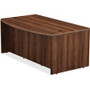 Lorell Chateau Series Bowfront Desk - 29.5" Height x 36" Width x 72" Depth, 1.5" Thickness Top - Reeded Edge - LLR34354 Product Image 