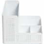 U Brands Modern Perforated Metal Storage Cup - 4 Compartment(s) - 3.90" Height x 6.90" Width x 5.30" Depth - UBR5717U0106 Product Image 