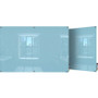 Ghent Harmony Dry Erase Board - 96" (8 ft) Width x 48" (4 ft) Height - Tempered Glass Surface - GHEHMYSM48BE Product Image 
