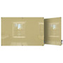 Ghent Harmony Dry Erase Board - 60" (5 ft) Width x 48" (4 ft) Height - Tempered Glass Surface - GHEHMYSM45BG Product Image 