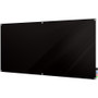 Ghent Harmony Dry Erase Board - 72" (6 ft) Width x 48" (4 ft) Height - Tempered Glass Surface - GHEHMYSM46BK Product Image 