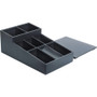 Dacasso Leatherette Coffee Condiment Organizer - Removable Lid - DACA4228 Product Image 