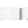 Ghent Harmony Dry Erase Board - 96" (8 ft) Width x 48" (4 ft) Height - Tempered Glass Surface - White Back - Rectangle - GHEHMYSM48WH Product Image 