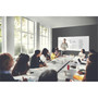 Ghent Harmony Dry Erase Board - 36" (3 ft) Width x 24" (2 ft) Height - Tempered Glass Surface - White Back - Rectangle - GHEHMYSM23WH Product Image 