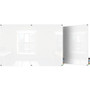 Ghent Harmony Dry Erase Board - 60" (5 ft) Width x 48" (4 ft) Height - Tempered Glass Surface - White Back - Rectangle - GHEHMYSM45WH Product Image 