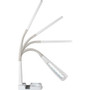 OttLite LED Desk Lamp with Charging Station - 26.5" Height x 7.5" Width - LED Bulb - USB Charging, Flexible Arm, Adjustable Height, ClearSun LED - OTTCSA77WGCSHPR Product Image 